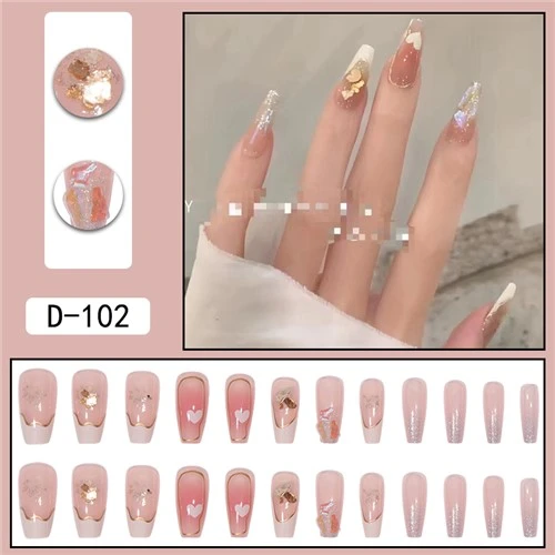 Μεσαίο Full Cover Press On Nails