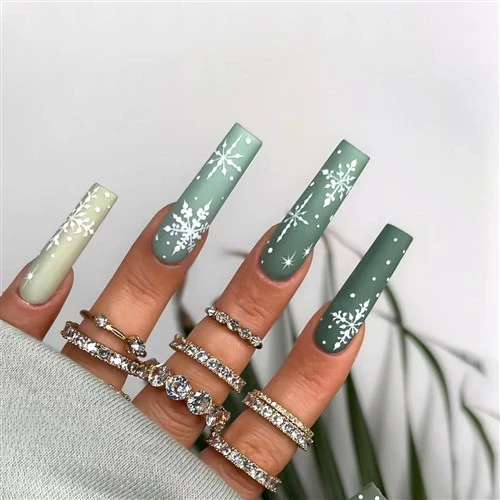 Συσκευασία 24 τμχ Long Coofin Ballet Press On Nails